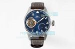 JB Factory Swiss Replica IWC Big Pilot's Constant-Force Tourbillon Watch SS Blue Dial